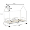 Toddler PineWood Bed Frame Children Kids Junior House Bedframe Bedroom Furniture