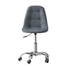 Cushioned Computer Desk Office Chair Chrome Legs Lift Swivel Adjustable Height