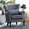 Fireside Fabric Occasional Armchair Padded Seat Sofa Lounge Shell WingBack Chair