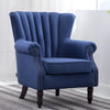Victorian Retro Wing Back Armchair Accent Oyster Fireside Sofa Lounge Tub Chair