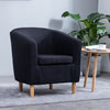 Victorian Retro Wing Back Armchair Accent Oyster Fireside Sofa Lounge Tub Chair