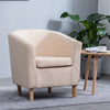 Victorian Retro Wing Back Armchair Accent Oyster Fireside Sofa Lounge Tub Chair