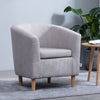 Victorian Retro Wing Back Armchair Accent Oyster Fireside Sofa Lounge Tub Chair