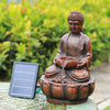 Garden Solar/Electric Water Feature LED Fountain Out/Indoor Resin Ornament Light