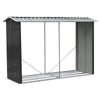 Galvanized Metal Garden Shed Tool Firewood Storage Sheds Log Store Heavy Duty