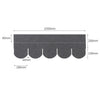 18PCS Self-Adhesive Asphalt Shingles Felt Roofing Shingles Shed Roof Sheet Tiles