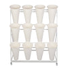 Mobile Flower Display Stand Plant Shelf / 12X Artificial Grass Flower Wall Panel