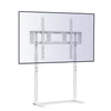 Elegant White TV Floor Stand Flat Panel Screen Adjustable TV Mount Bracket Displ
