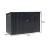 Metal Bike Shed Lockable Outdoor Storage Garden Shelter for Bike Tool Equipments