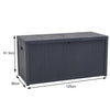 430L Outdoor Patio Deck Box Weather Resistant Storage Tools Bin Garden Container