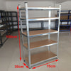 5 Tier Metal Storage Shelving Shelves Racking Unit Tools Garage Garden Shop Shed