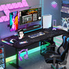 1.8m XXL Gaming Desk LED RGB Computer Table Elevated Monitor Stand Keyboard Tray