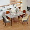 120cm Long Marble Dining Table Rectangular Room Kitchen Dinette Table 4-6 Seater