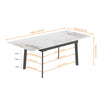 1.8m Extendable Dining Table Stretchable Marble Kitchen Table Festival Banquet