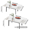 Extra Long Extendable Dining Table Strong Stains-proof Kitchen Table For Party