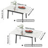 Adjustable Dining Table Extendable Marble Stone Kitchen Table For Small Spaces