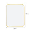 Rectangle Metal Framed Wall Mirror Bedroom Bathroom Dressing Vanity Glass Mirror