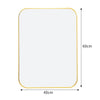 Rectangle Metal Framed Wall Mirror Bedroom Bathroom Dressing Vanity Glass Mirror