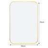 Rectangle Metal Framed Wall Mirror Bedroom Bathroom Dressing Vanity Glass Mirror