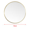 Round Mirror Wall Mounted Bathroom Bedroom Decor 40/50/60/70/80 cm Vanity Mirror