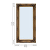 173CM Large Mirror Atistic Wooden Frame Hanging Wall Mount Vintage Window Style