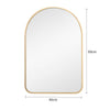 Wall Mirror Arched Metal Framed Dressing Makeup Mirror Large Medium Small Unit