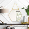 Wall Mounted Bathroom Mirror Cosmetic Makeup Shaving Mirror HD Glass Metal Frame