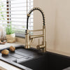 New Mono Pull Out Kitchen Mixer Tap Dual Spout Spray with Pull Down Spring Spout