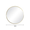 Round Glass Of Mirror Wall Mounted Bathroom Makeup Dressing Mirror Framed 50cm