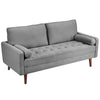 Velvet Sofa with 2 Pillows 2/3 Seater Modern Couch Love Seat Settee Home Office