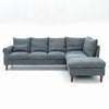 L-Shaped Corner Sofa, Sectional Couch with Built-in USB Port Chaise
