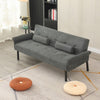 3 Seater Click Clack Sofa Bed Recliner Settee Couch Sofabed with Bloster Pillows
