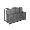 43.3" Outdoor Storage Box Rattan Garden Cushion Organizer Patio Deck Cabinet