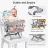 3 in 1 Baby Highchair Height Adjustable High Feeding Booster Seat Toddler Chair