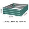 Garden Raised Bed Metal Planter Box Square/Rectangle Planting Trough Grow Beds