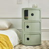 Corner Storage Cabinet Table Side End Stand Bedroom Bedside Storage Furniture