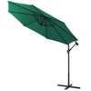 3M Outdoor Garden Banana Parasol Sun Shade Patio Hanging Umbrella Cantilever