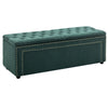 Large Chesterfield Storage Ottoman Bench Box Widnow Seat Stool Bedroom Footstool
