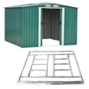 Metal Garden Shed 6 X 4, 8 X 4, 8 X 6, 8 X 10 Garden Storage WITH FREE BASE New