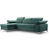 Easy Clean Corner Sofa Bed Velour with Storage Sleep Function New MADRYT MINI