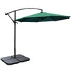 Cantilever Garden Hanging Sun Umbrella Banana Parasol Sunshade with Crank System