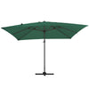 3*3m Large Roma Parasol Banana Cantilever Hanging Umbrella Outdoor Garden Patio