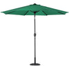 3M Outdoor Garden Parasol Patio Beach Sun Shade Round Umbrella Canopy Crank Tilt