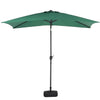 Rectangle Banana Garden Parasol 2x3M Umbrella Sun Shade Outdoor Patio Crank Tilt