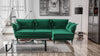 Corner Sofa Bed Storage Container Sleep Function Springs Grey Yellow OPTIMUS
