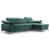 Easy Clean Corner Sofa Bed Velour with Storage Sleep Function New MADRYT MINI