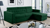 Corner Sofa Bed with Storage Container and Sleep Function Elastic Foam New ZARA