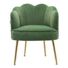 Scallop Back Armchair Cocktail Sofa Accent Seat Living Bedroom Cafe Lounge Sofa
