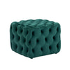 Large Velvet Fabric Tufted Pouf Stool Round/square Chesterfield Ottoman Footrest