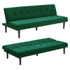 Fabric Sofa Bed Small Couch Settee Loveseat Sofabed Single Sleeper Recliner Beds